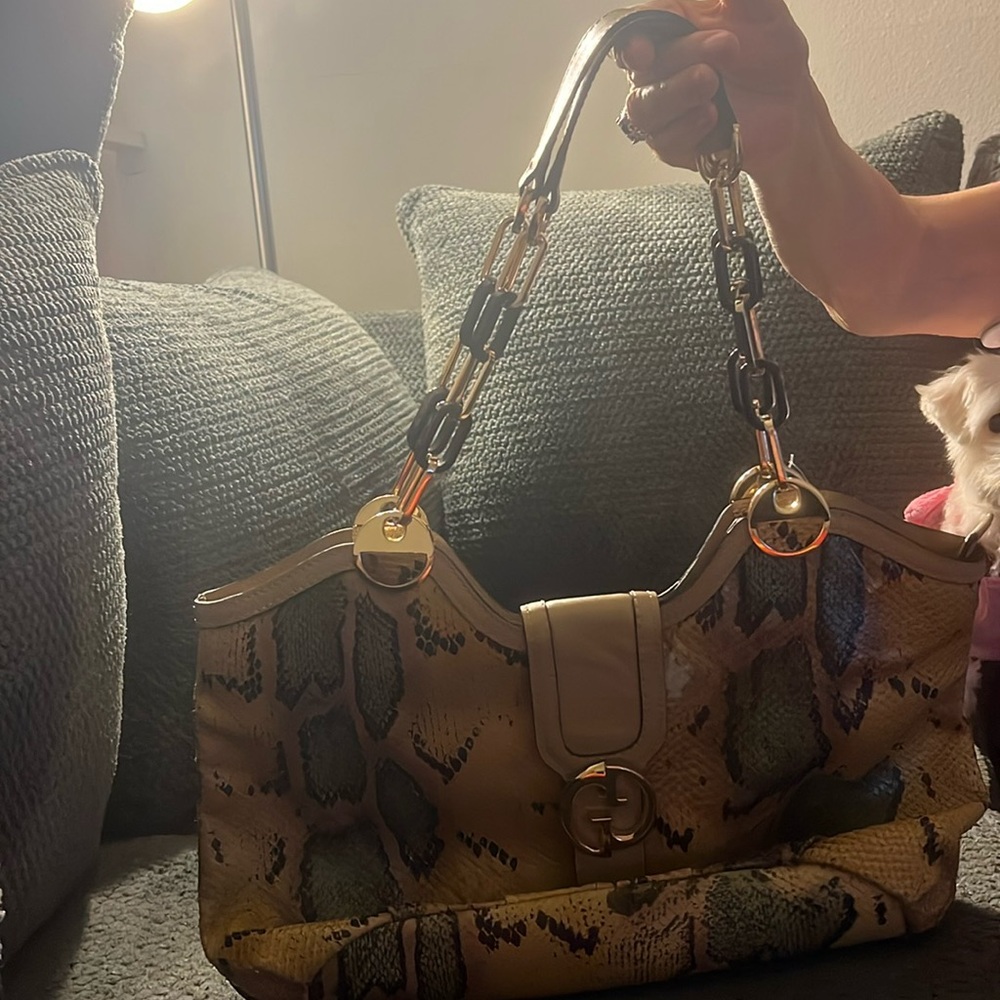 Python Snake Skin Purse With Minor Use. Please Se… - image 1